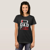 パパ1男の子2女の子 Tシャツ (正面フル)