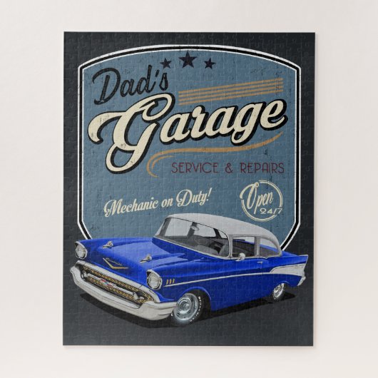 パパ1957ガレージジグソーパズル ジグソーパズル (縦)