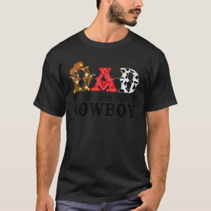 パパ1st第1誕生日カウボーイウェスタンロデオパーティー tシャツ