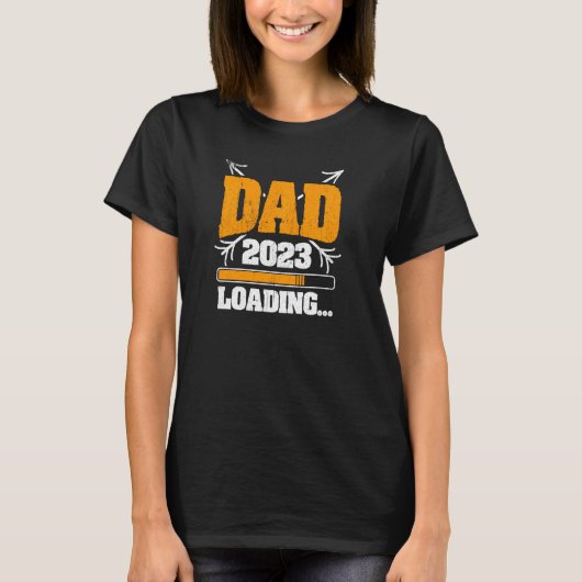 パパ2023妊娠父親の日プルオーバーをロード Tシャツ (正面)
