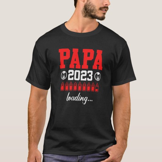 パパ2023 LoadingパパBe Father 2023 Tシャツ (正面)