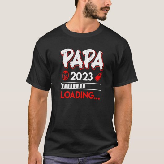 パパ2023 LoadingパパBe Father 2023 Tシャツ (正面)