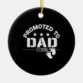 パパ2024に昇格 セラミックオーナメント (正面)