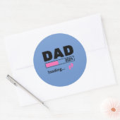 パパ2024ロード女の子ベビー妊娠 ラウンドシール (封筒)