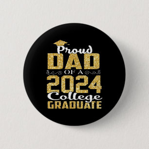パパ2024大学院大学シャツ卒業 缶バッジ