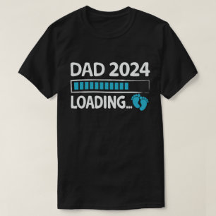 パパ2024妊娠発表を読み込む新しい父 Tシャツ