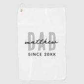 パパ20XXモダンシンプル名門私立校風の ゴルフタオル (正面)