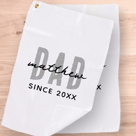 パパ20XXモダンシンプル名門私立校風の ゴルフタオル