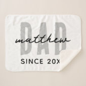 パパ20XXモダンシンプル名門私立校風の シェルパブランケット (正面(横))