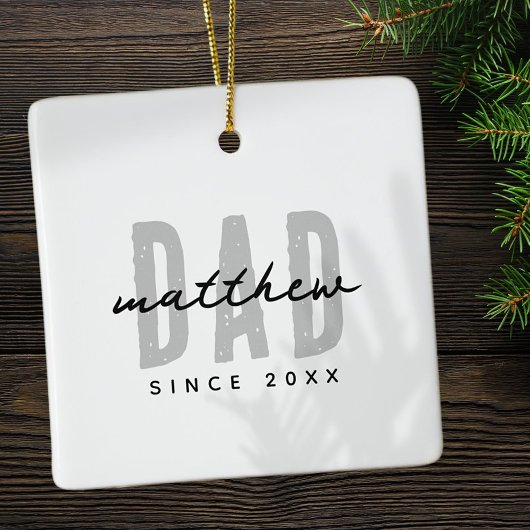 パパ20XXモダンシンプル名門私立校風の セラミックオーナメント