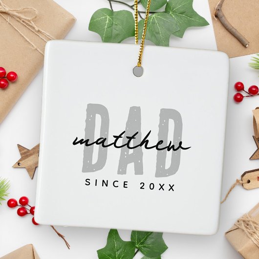 パパ20XXモダンシンプル名門私立校風の セラミックオーナメント