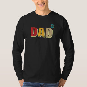 パパ3パパ彼のヴィンテージのパパ3の3の父のための Tシャツ