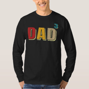 パパ3パパ彼のヴィンテージのパパ3の3の父のための Tシャツ