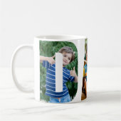 パパ3写真切り出し文字 コーヒーマグカップ (左)