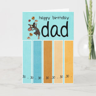 パパ30番目の誕生日カード（ケーキとマウス付き） カード