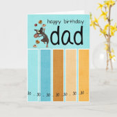 パパ30th誕生日カードとケーキとマウス カード (黄色い花)