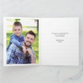 パパ31フォトコラージュハッピーバースデーカード カード (内部)