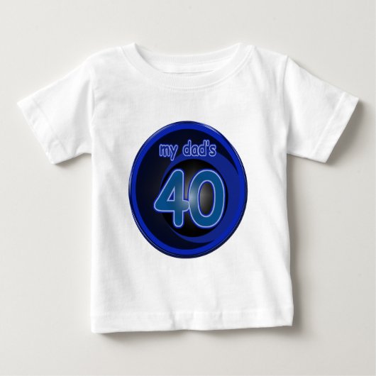 パパ40歳の誕生日 ベビーTシャツ (正面)