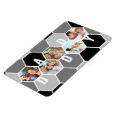 パパ5写真5レターハニカムフォトコラージュ マグネット (左側)