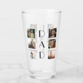 パパ6フォトコラージュエレガントかわいい父の日 タンブラーグラス (裏面)