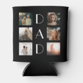 パパ6フォトコラージュエレガントかわいい父の日 缶クーラー (正面)