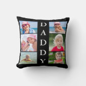 パパ6フォトコラージュ装飾用クッション クッション (正面)