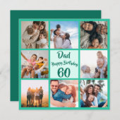 パパ60位ハッピーバースデー写真テンプレート広場 (正面/裏面)