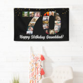 パパ70歳の誕生日フォトコラージュfor mom 横断幕 (インサイチュ)