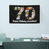 パパ70歳の誕生日フォトコラージュfor mom 横断幕 (トレードショー)