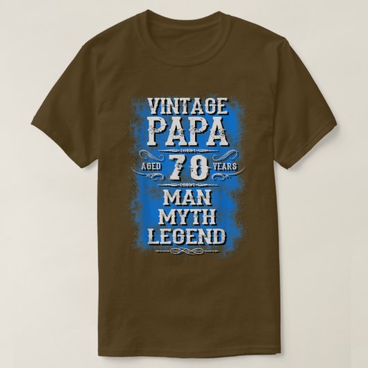 パパ70歳の誕生日プレゼント息子の娘 Tシャツ (デザイン正面)