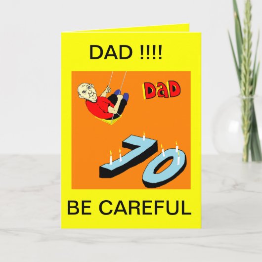 パパ70TH誕生日カード カード (正面)