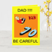 パパ70TH誕生日カード カード (黄色い花)
