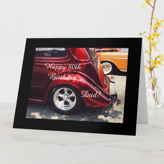 パパ80歳の誕生日 カード (黄色い花)