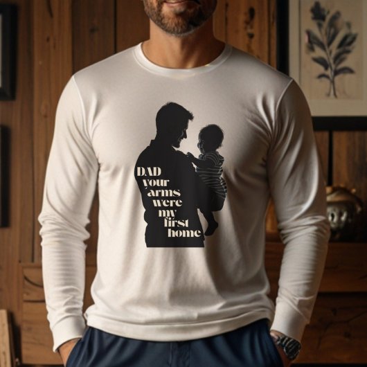 パパ、あなたの腕は私の最初の家だった | メンズ トライブレンドTシャツ