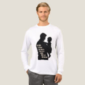 パパ、あなたの腕は私の最初の家だった | メンズ トライブレンドTシャツ (正面全体)