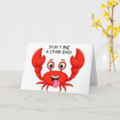 **パパ**あなたの誕生日**カードのカニではない カード (黄色い花)