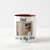 パパ、あなたはマイヒーロー ツートーンマグカップ (中央)