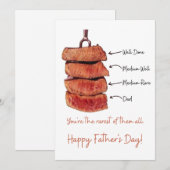 パパ、あなたは世界で最も希少な存在だよ - 面白いお父さん シーズンカード (正面/裏面)