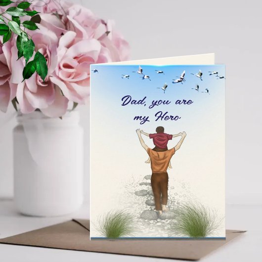パパ、あなたは僕のヒーローだ カード