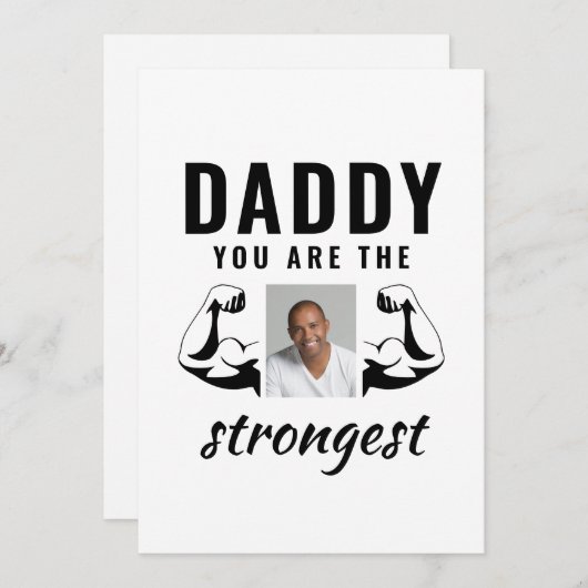 パパ、あなたは最強の面白いパパだよ! シーズンカード (正面/裏面)