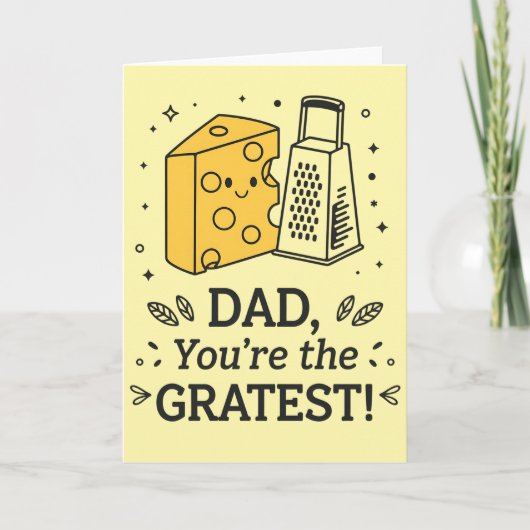 パパ あなたは最高のチーズ 面白い父の日 カード (正面)