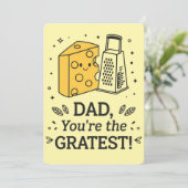 パパ あなたは最高のチーズ 面白い父の日 シーズンカード (スタンド正面)