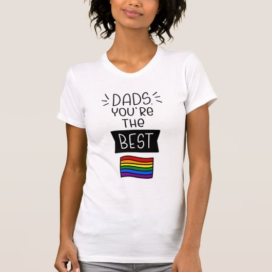 パパ,あなたは最高の父の日のプライド Tシャツ (正面)