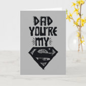 パパ、あなたは私のスーパーマンなの！ カード (黄色い花)