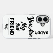 パパ、あなたは私の友最高の人だ – 心のこもった引用文 Case-Mate iPhoneケース (裏面 (横))