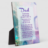 パパ,あなたは私の横に立った – 悔やみや弔慰 フォトプラーク (側面)