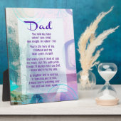 パパ,あなたは私の横に立った – 悔やみや弔慰 フォトプラーク (側面)