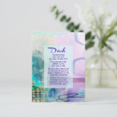 パパ,あなたは私の横に立った – 悔やみや弔慰 ポストカード (スタンド正面)