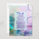 パパ,あなたは私の横に立った – 悔やみや弔慰 ポストカード (正面/裏面)