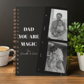 「パパ、あなたは魔法使い」2人のパパの写真 ノートブック